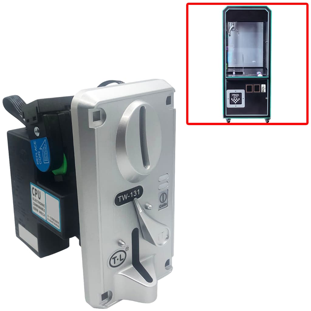 Moedeiro Eletrônico Tw131 Multimoedas P/ Máquinas Eletrônica