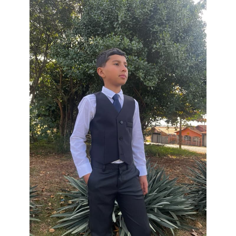 Colete + Calça Social Kids Microfibra