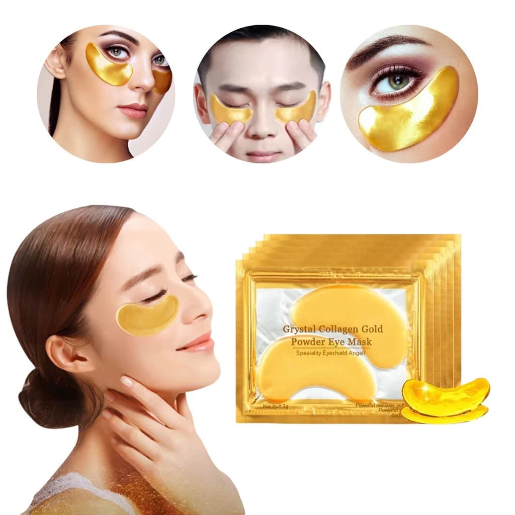 Kit Máscaras Pad Trata Olheiras Colágeno Antirrugas Gel Pads Skin Care Tratamento Olhos