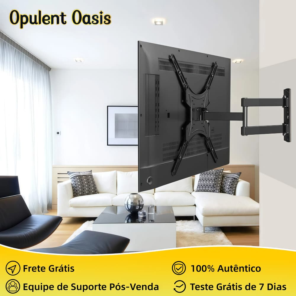 Opulent Oasis>>10-70" Suporte de parede para TV Full Motion com inclinação giratória para