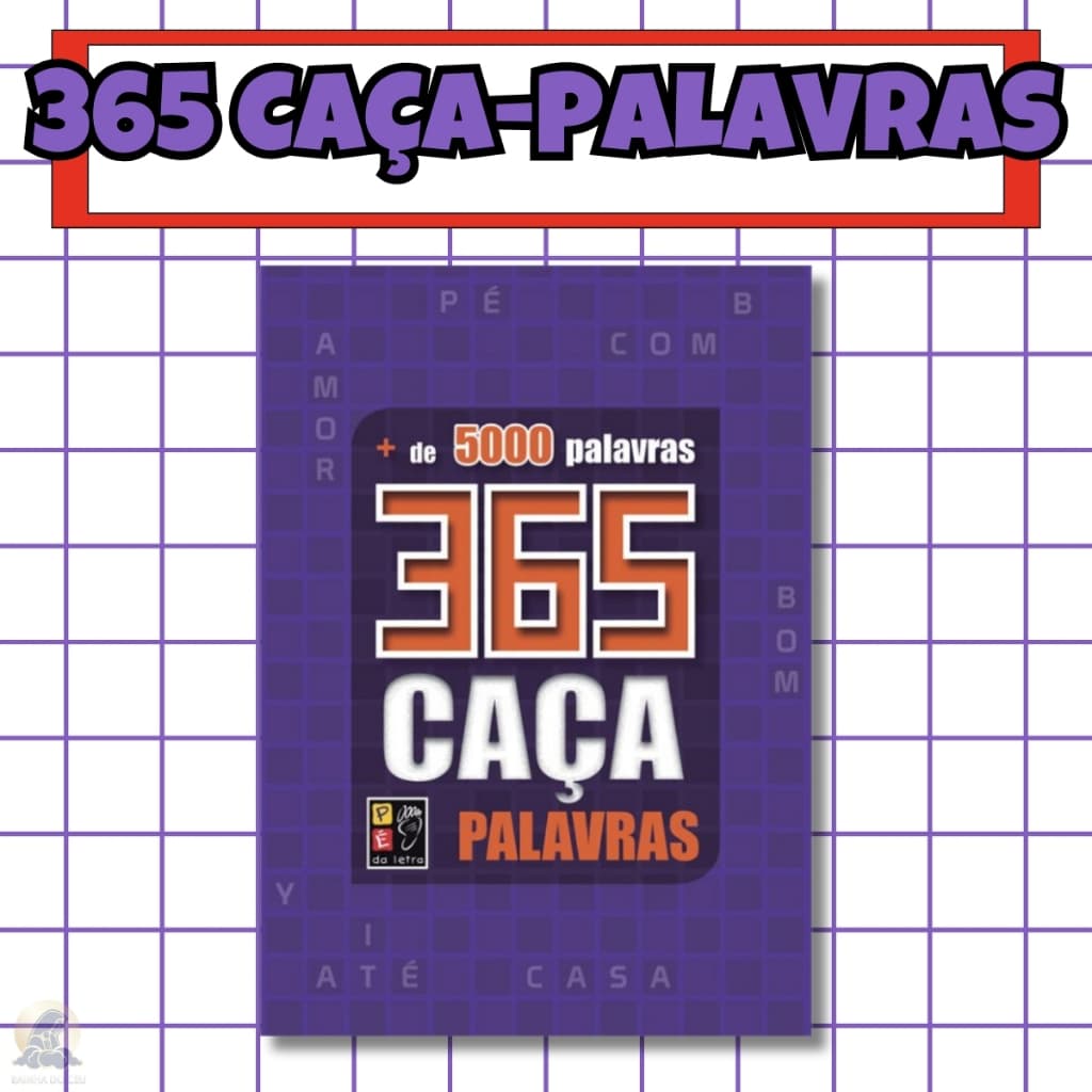 365 Caca Palavras | Mais de 5000 Palavras | Roxo | PÉ DA LETRA