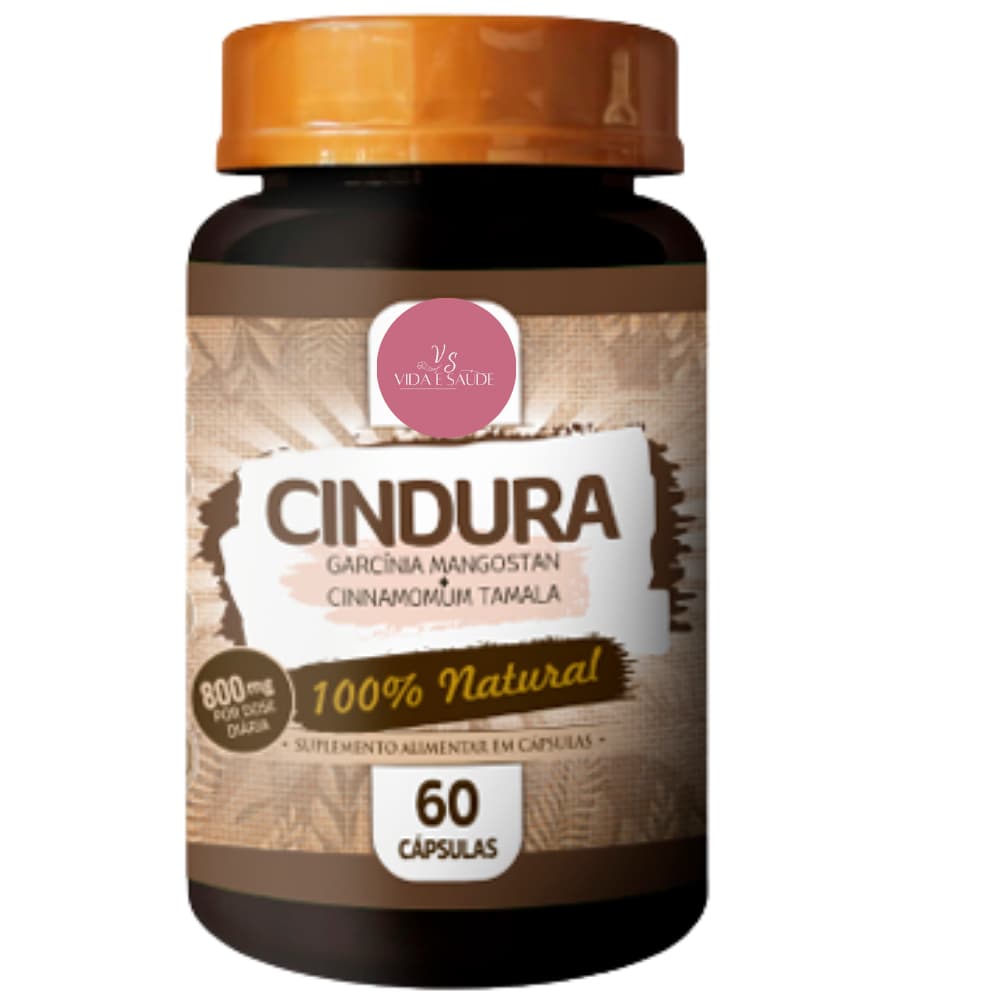 Cindura (garcinia+cinnamamum) 800mg com 60cápsulas - Energia e força - Suplemento Alimentar