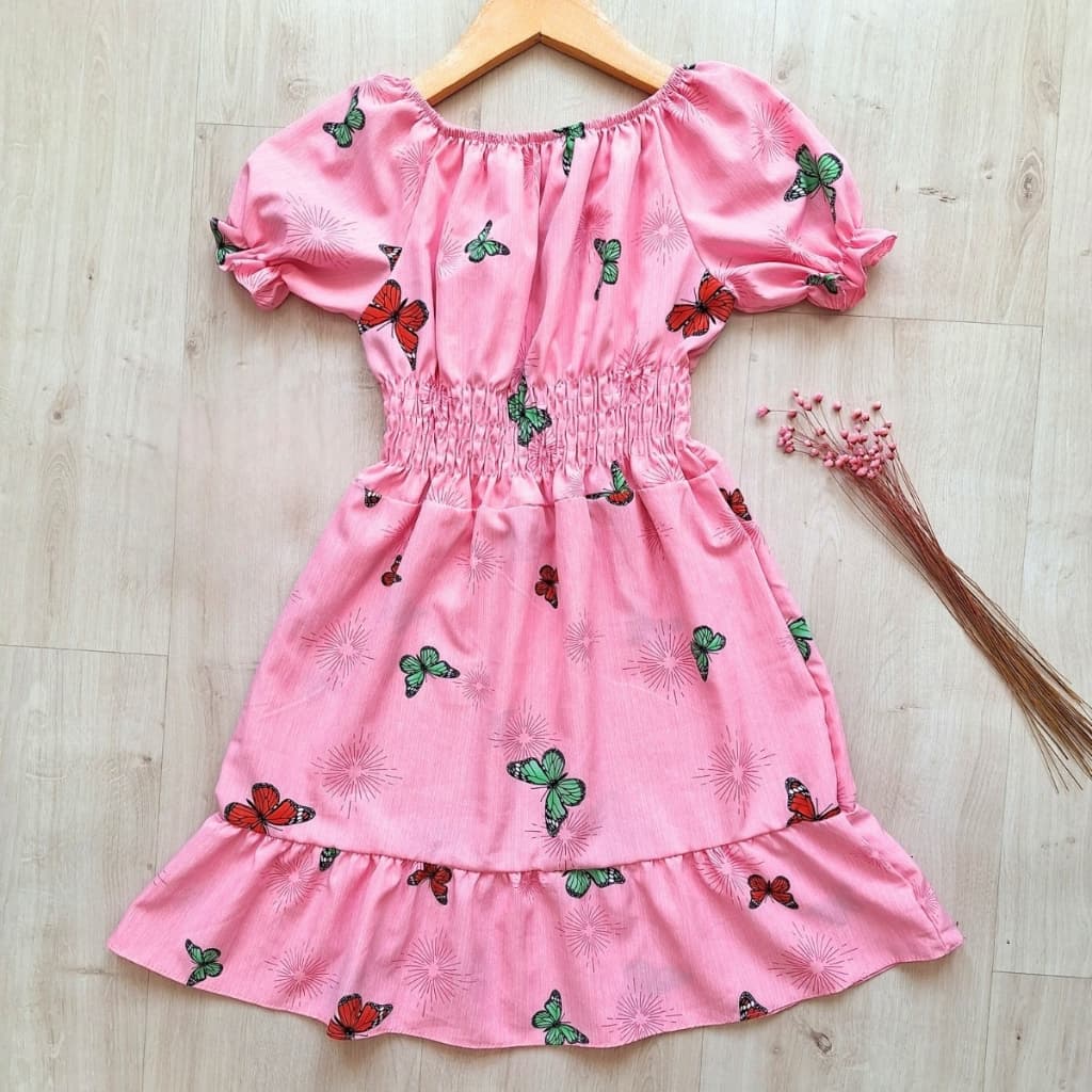 Vestido Infantil Ciganinha Verão Fresquinho DIVERSAS CORES E ESTAMPAS
