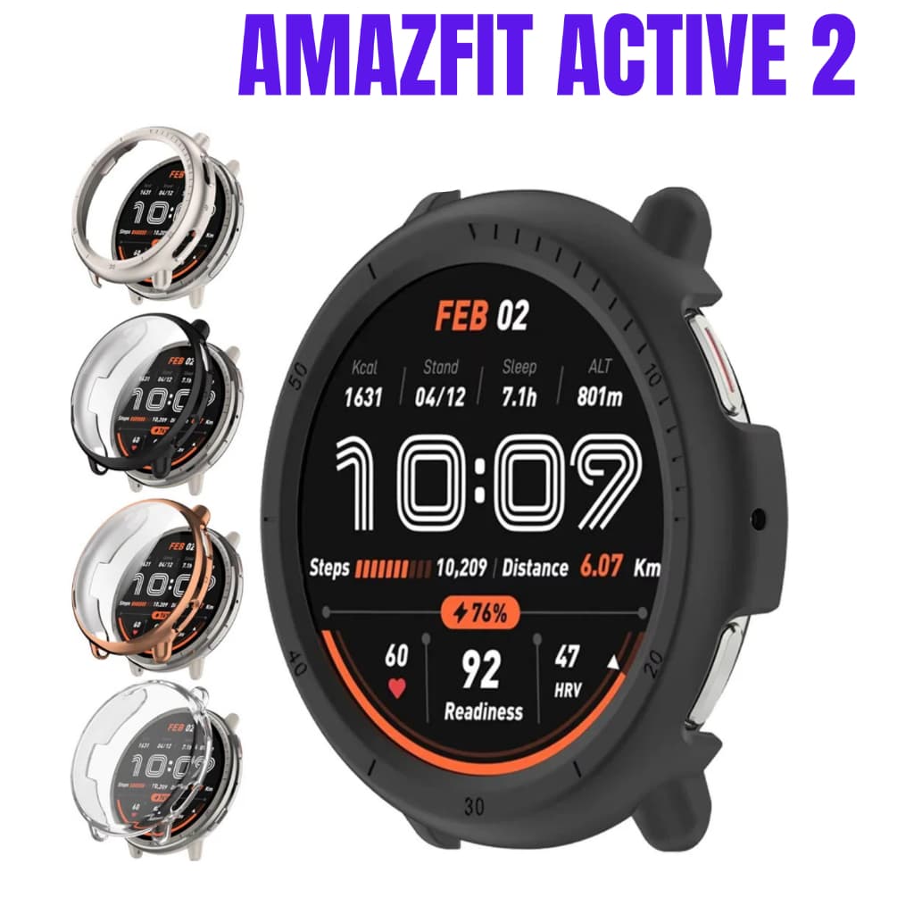 Case com Película para Amazfit Active 2 Capa Bumper