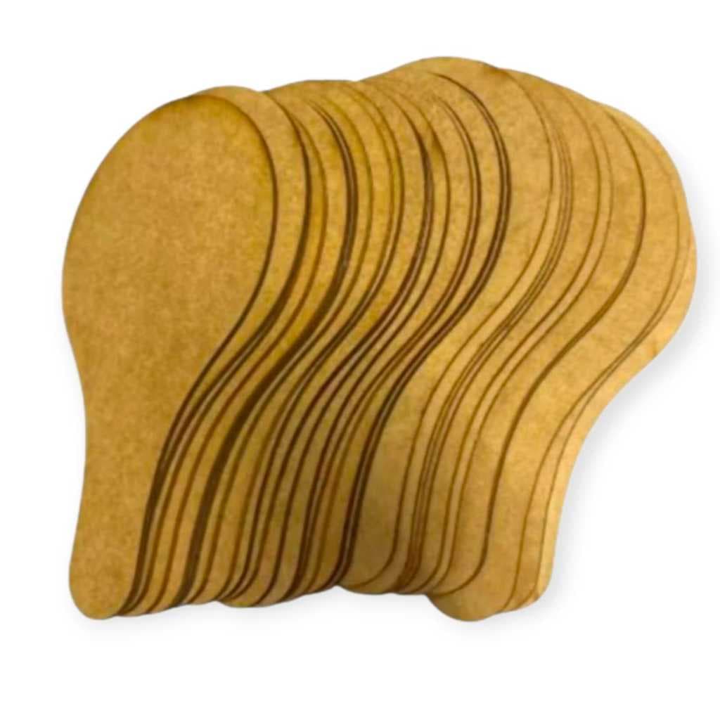 Kit 10 pares de raquetes mdf 3mm aniversário crianças 20 peças