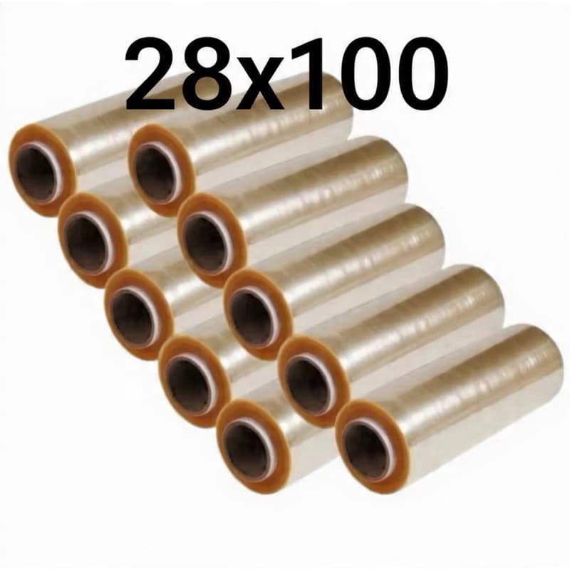 Kit 10 Rolo Bobina Plastico De Filme Pvc 28cm X 100 Metros PROFILM