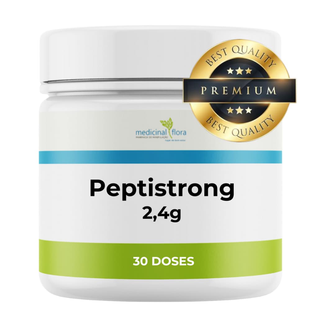 Peptistrong 2,4g 100% Puro Sovita Massa - 30 Doses Sabor Sem Sabor