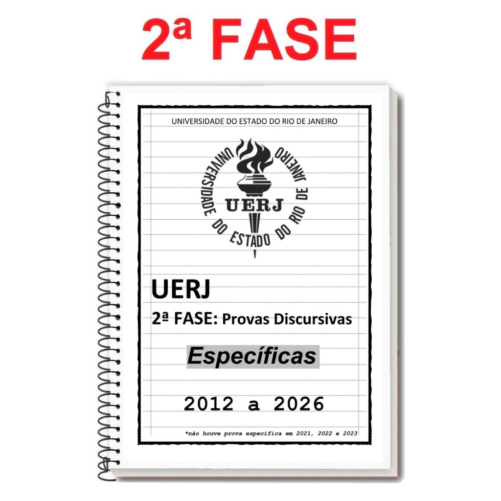 UERJ - 2ª FASE (Discursiva) 2026/2027 - Caderno de Provas + RESPOSTAS + Folhas de Redação