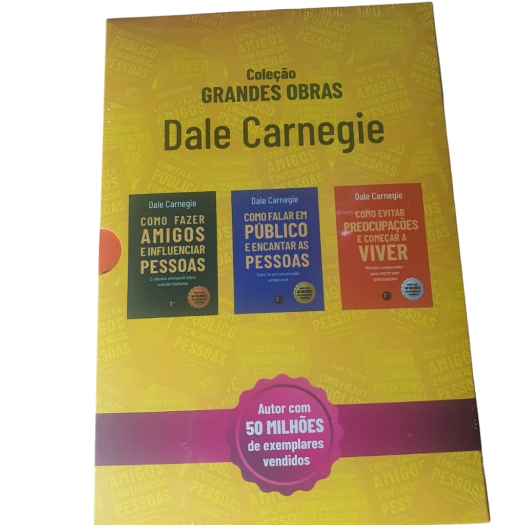 Box Grandes Obras Dale Carnegie Como Fazer Amigos e Influenciar Pessoas Falar Em Publico Evitar Preocupações e Viver