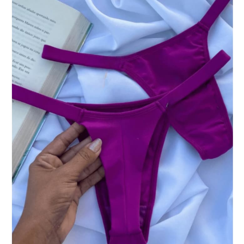 Kit 10 Calcinhas Fio Duplo Biquini Tira Lateral Pala Dupla Confortável Kit 5 ou 10