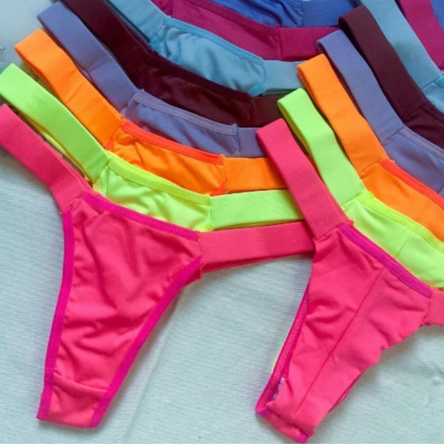 Kit 10 Calcinhas Fio Duplo Biquini Tira Lateral Pala Dupla Confortável Kit 5 ou 10