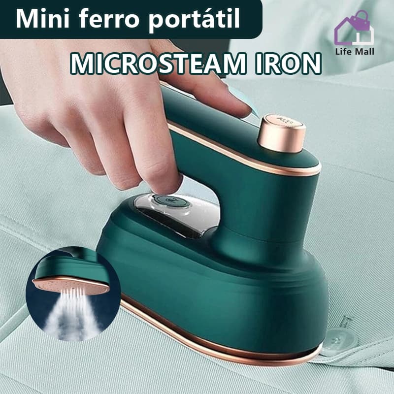 Mini Ferro de Passar Roupa Portátil para Viagem | Economiza Espaço | Bivolt 110V e 220V | Alta Temperatura