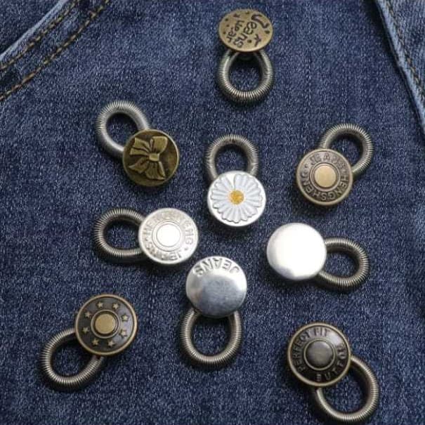 Botões 2 unidades Vários Designs Fivelas Ajustáveis P/ Calças, saias, bermudas 21 Estilos Incríveis!