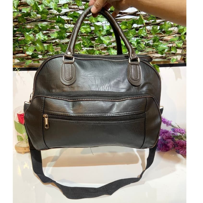 Mala Bolsa De Mão Extra Grande De Viagem Couro Ecológico #15047