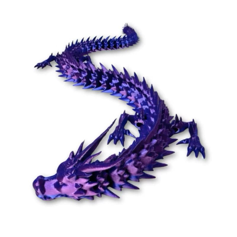 Enfeite Dragão Articulado 40cm Decoração ou Colecionáveis Criativo 3D