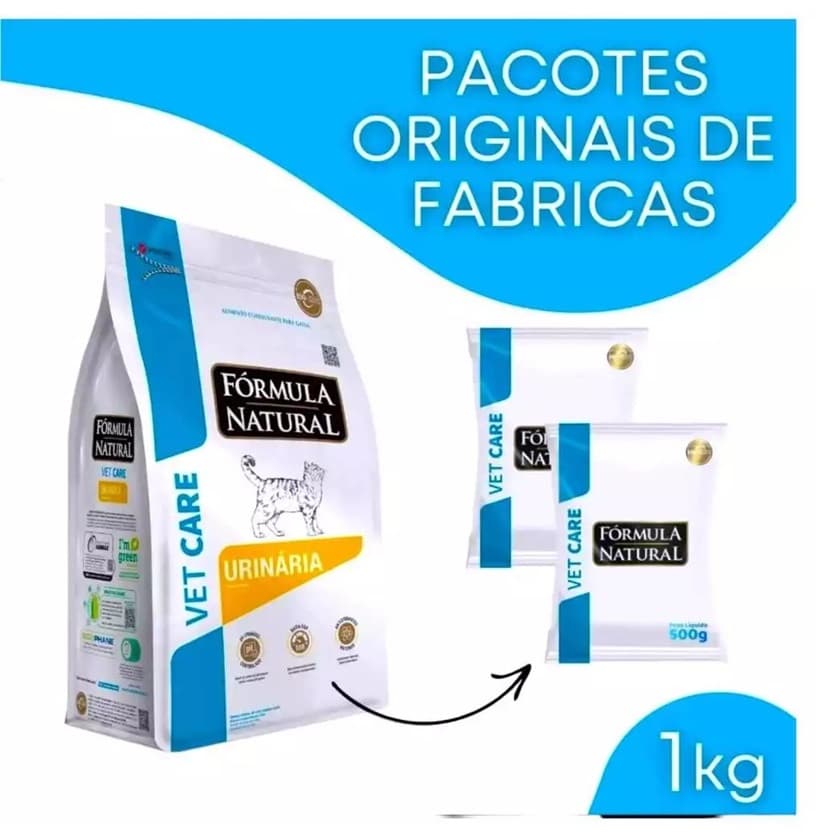 Ração 500g - Fórmula Natural Vet Care Urinária Gatos - Dissolve Estruvita