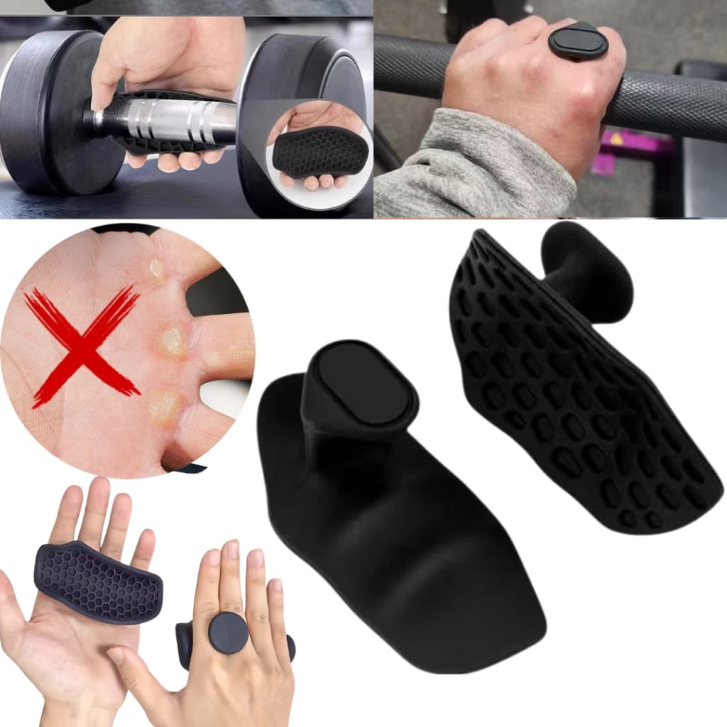 Luva De Academia Grip Protetor Mão Musculação Barras Halteres Antiderrapante Unissex Cross Fit