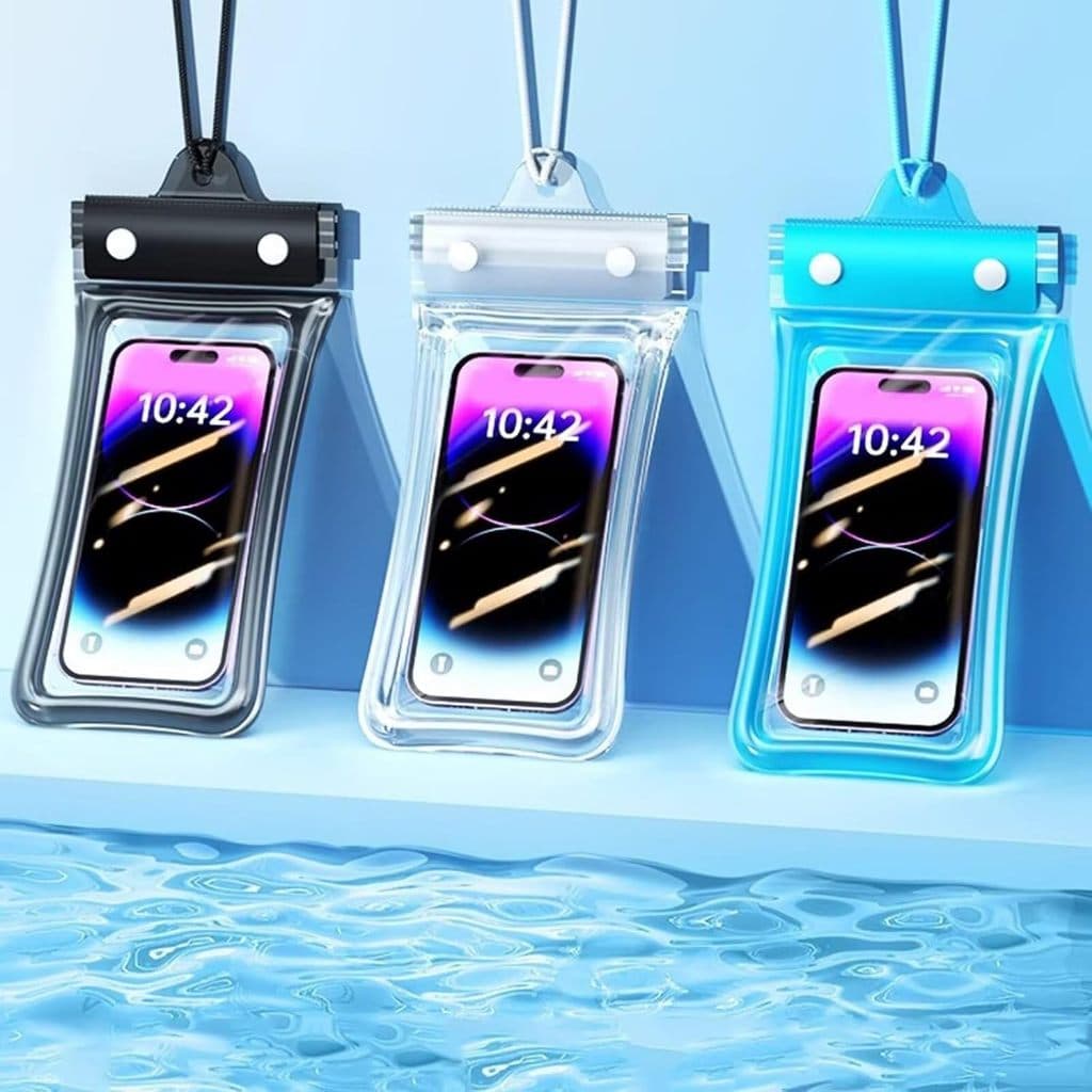 Capa Transparente Universal - Bolsa Impermeável Prova d'Água para Celular