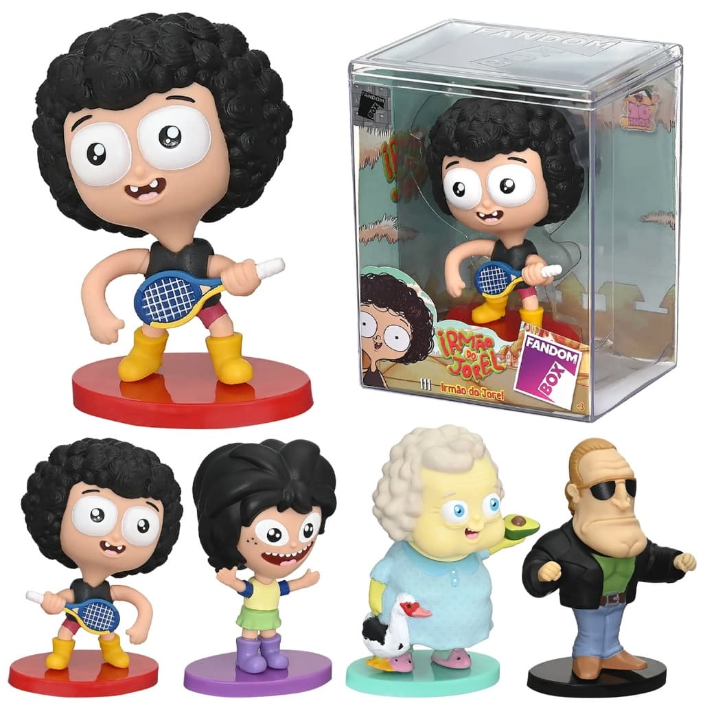 Bonecos Fandom Box Coleção Irmão do Jorel Articulados Original Em Vinil - Líder Brinquedos