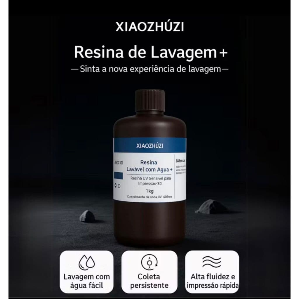 Resina lavável em água e Standard 3D impressão 3D 405 UV LED XiaoZhuzi Impressora 3D anycubic