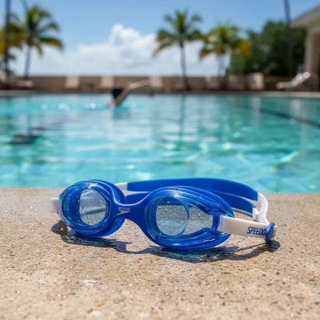 Óculos Natação Speedo Jr Olympic Infantil 4 a 12 anos Antiembaçante Proteção UV