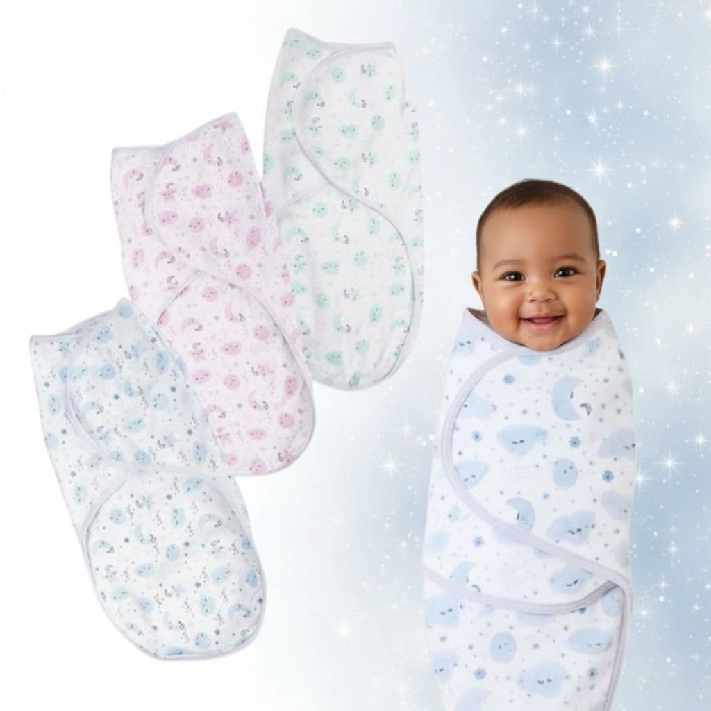 Cueiro Ajustável Swaddle Bebê com Velcro | Recém-Nascido 70x62cm | Alvinha