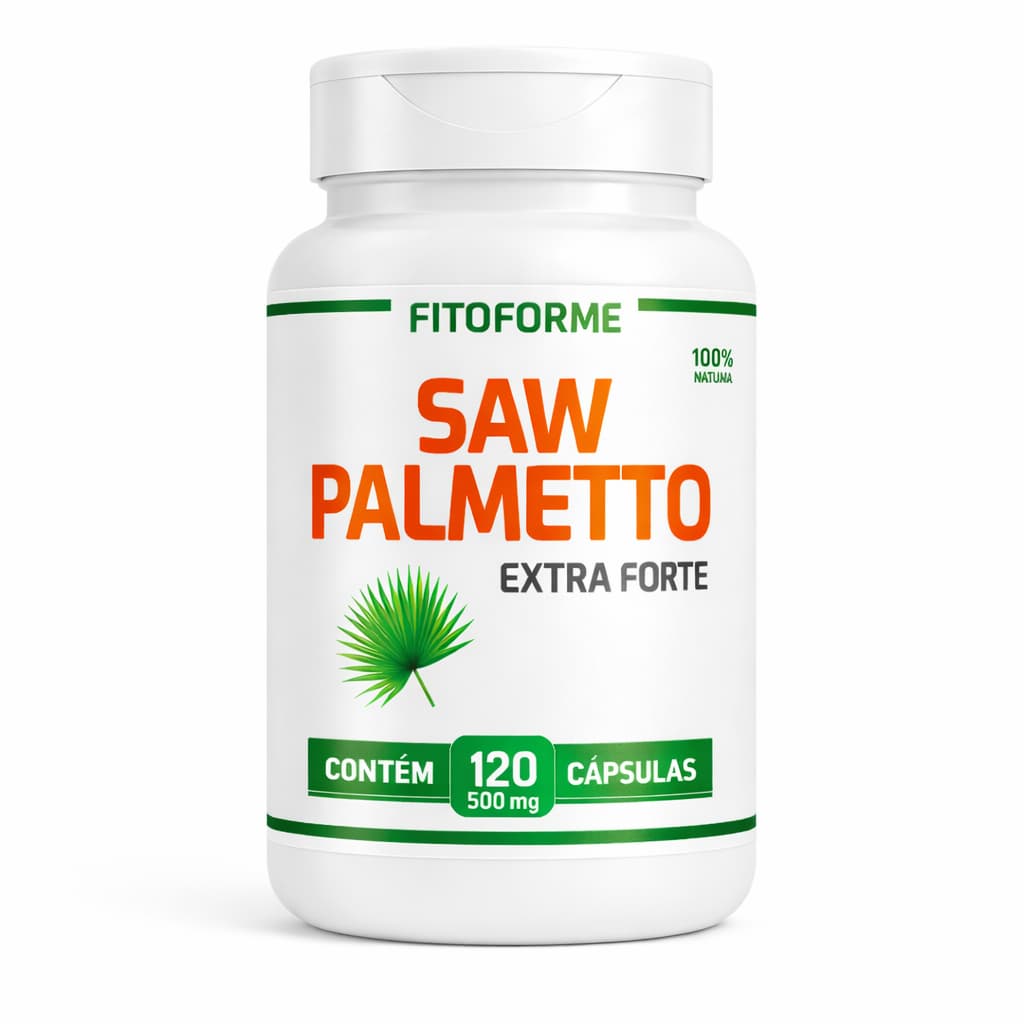SAW PALMETTO EXTRA FORTE 120 CÁPSULAS - ENVIO IMEDIATO