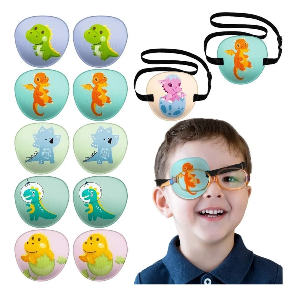 Tapa Olho Infantil Ajustável Estrabismo Ambliopia