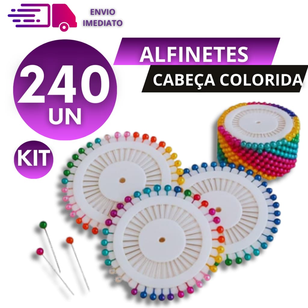 Alfinetes De Costura Cabeça Colorida Para Costura Patchwork Marcações Artesanatos.