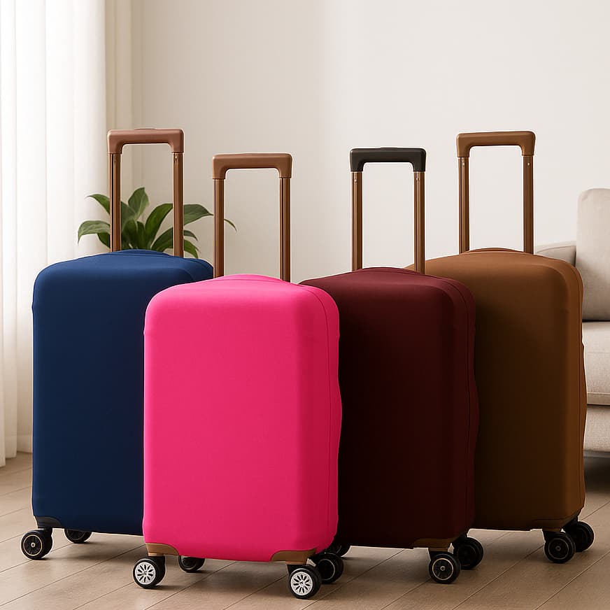 CAPA PROTETORA para Mala de Viagem | Elástica, Antipoeira e Antirriscos | Várias Cores e Tamanhos | Fácil de Colocar