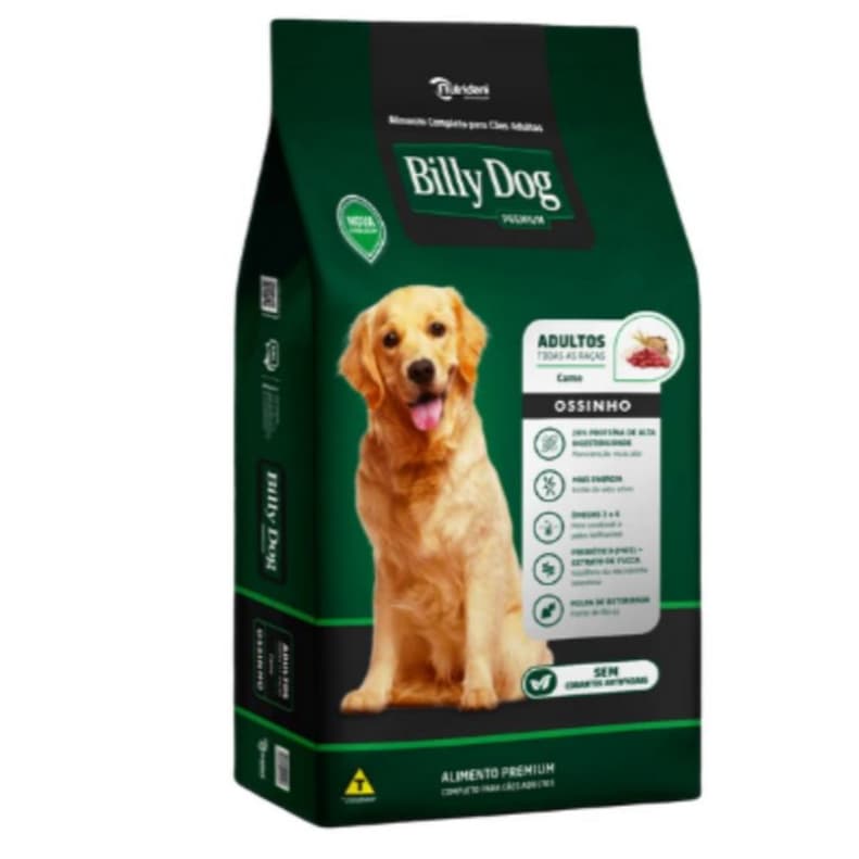 Ração Billy Dog OSSINHO CARNE premium 25kg
