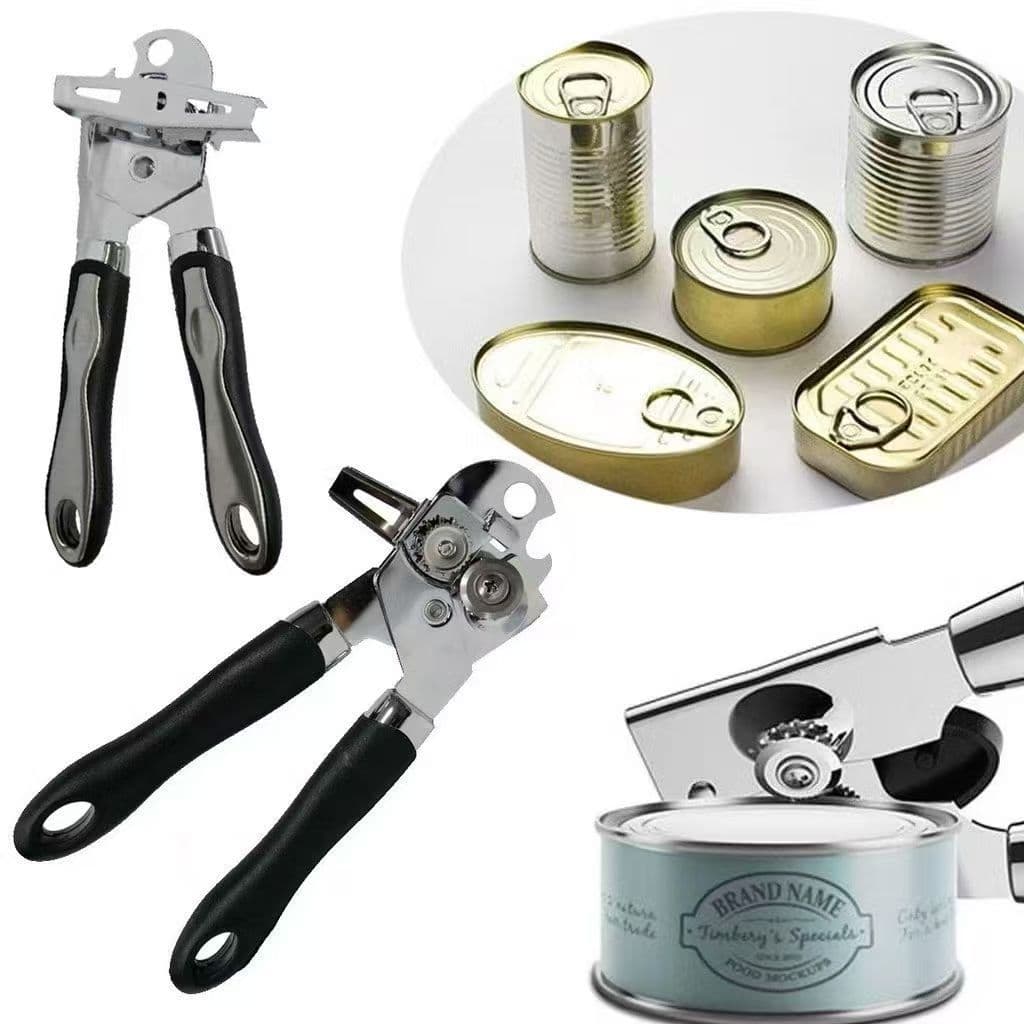 Abridor de Lata e Garrafa Inox com Lâmina de Aço Inox de Alta Durabilidade