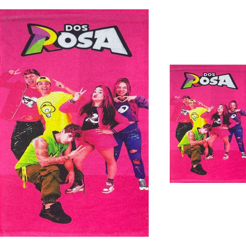 Toalha de Banho Emilly Vick kit Banho + Rosto Youtuber Dos Rosas Emili Emily Leozin Ketlen Foguete