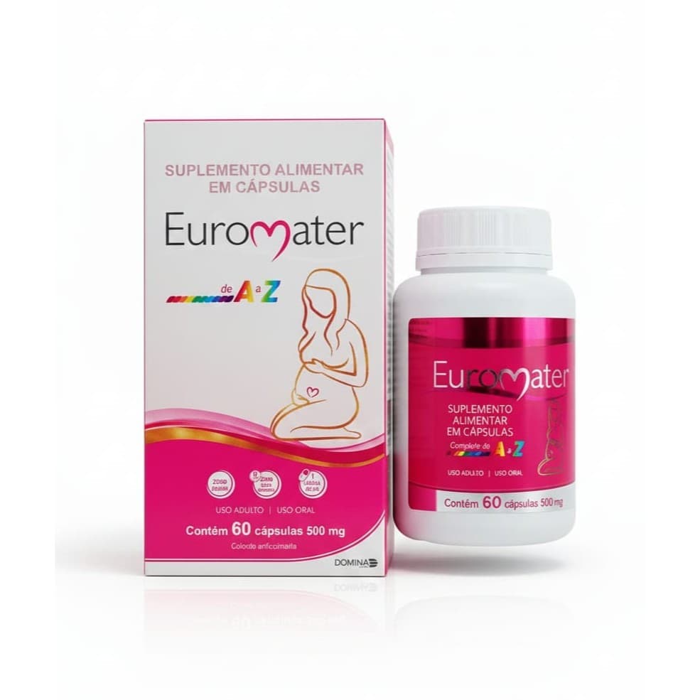 Euromater 60cáps. 500mg - Gestantes e Lactantes