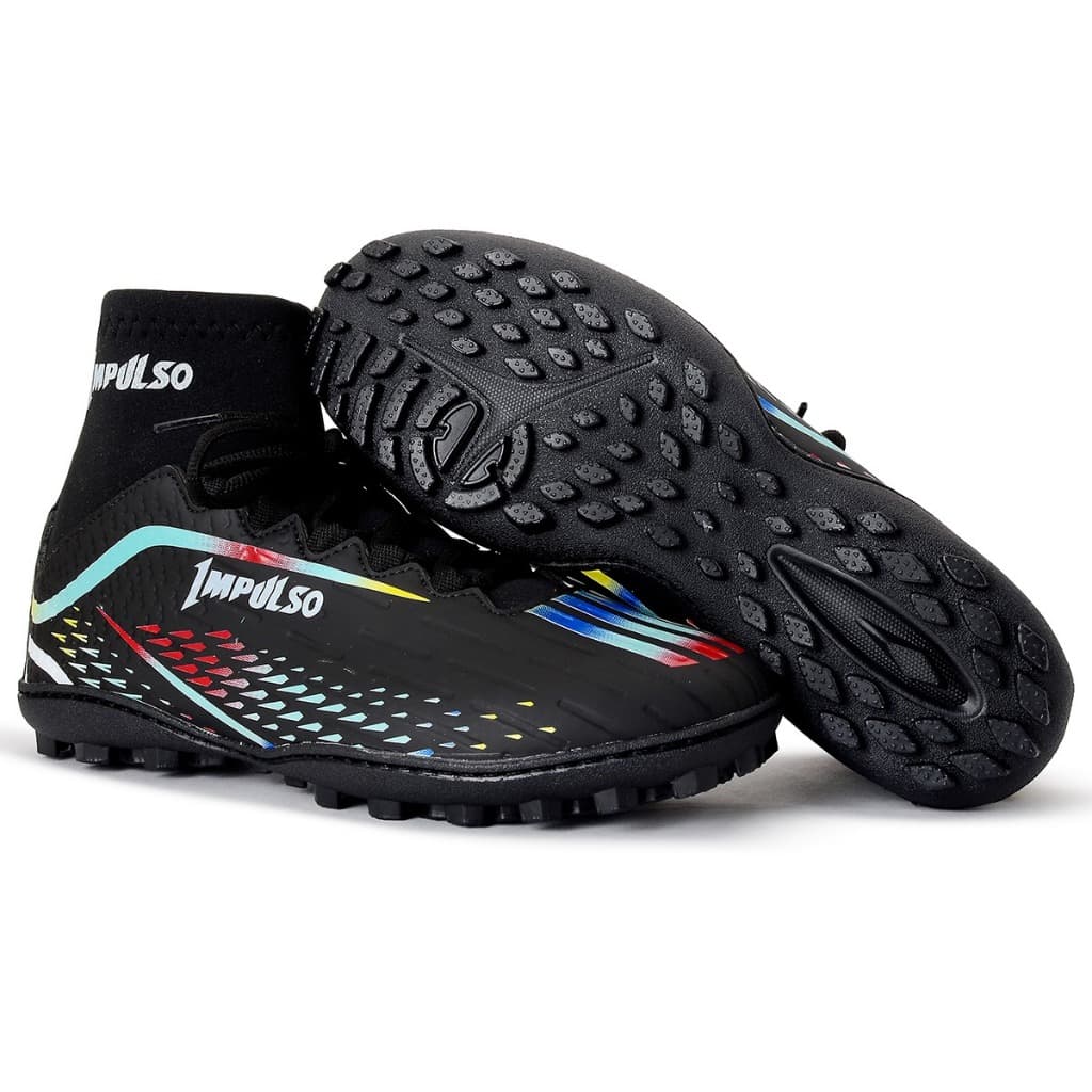 chuteira cano longo society botinha