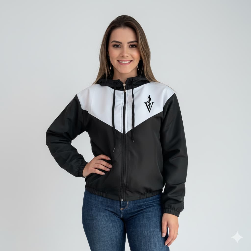 Corta-Vento Feminina ou Masculina Profissões Medicina Veterinaria COSTAS