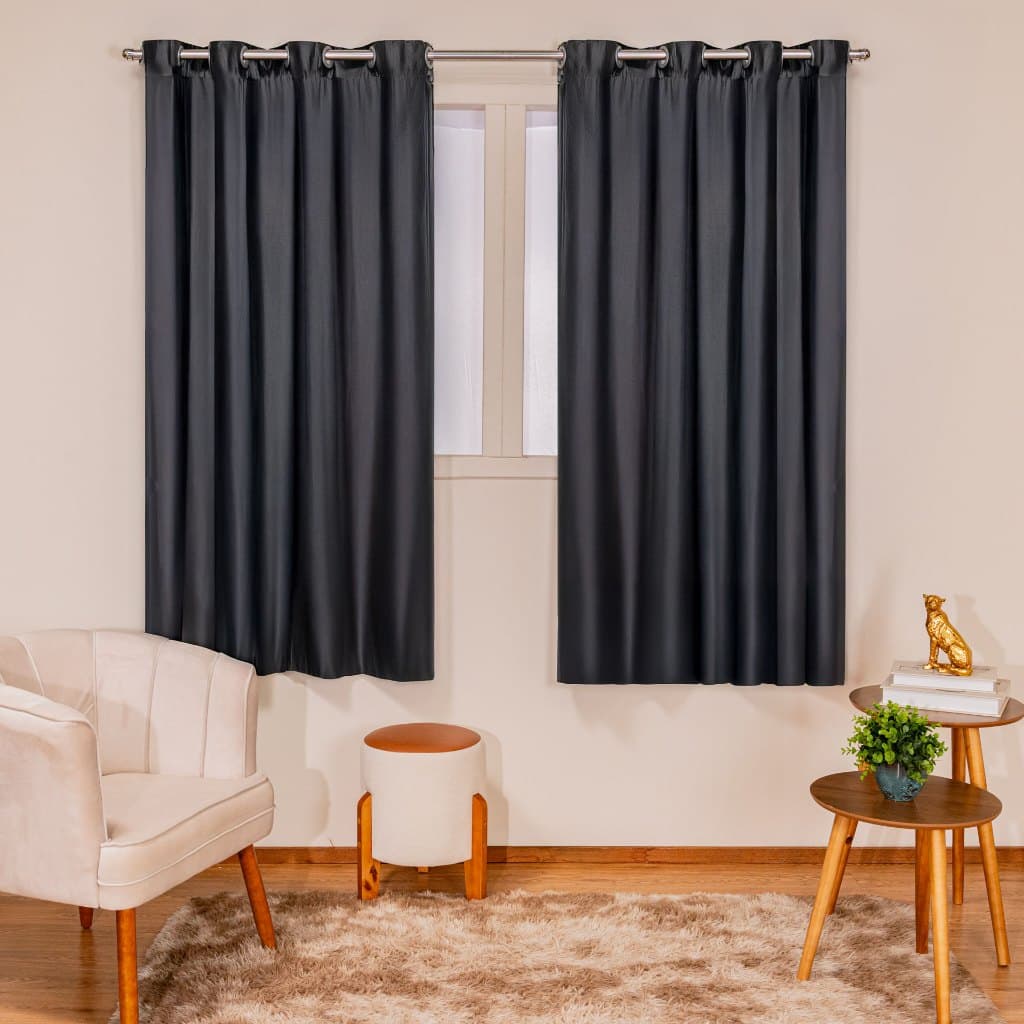 Cortina Blackout PVC 2,80 m x 1,80 m Preto Black