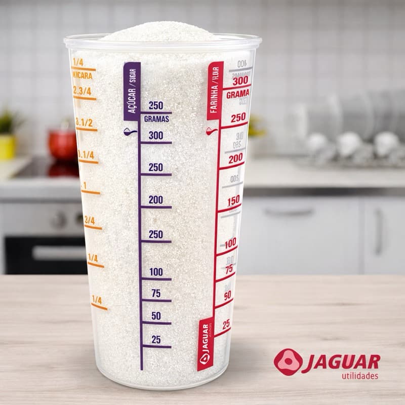 Copo Medidor 550ml Jaguar – Ideal para Whey, Dieta e Receitas