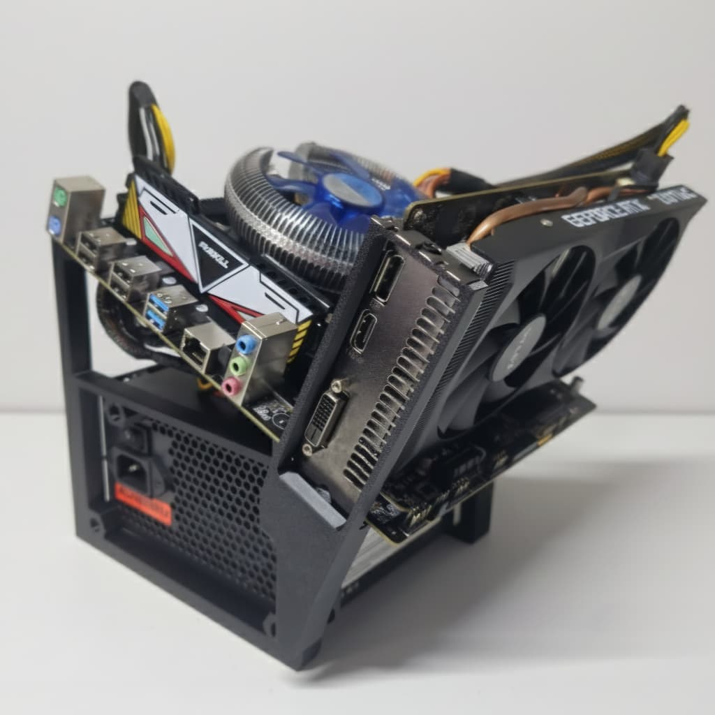 Gabinete Open Frame – Suporte de Bancada Aberto para PC