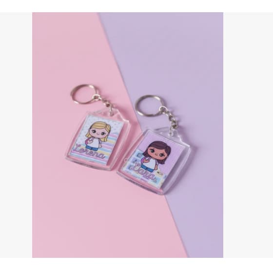 Chaveiros Personalizados  Volta às Aulas Kit com 20 unidades