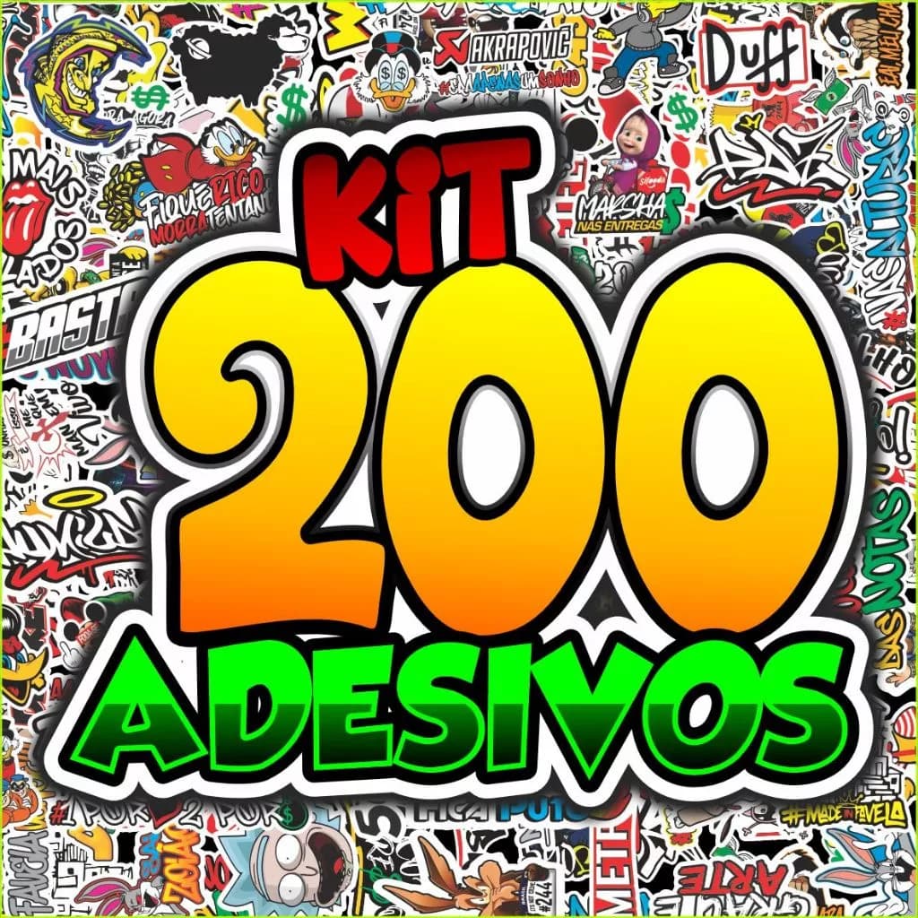 200 Adesivos Figurinhas para Bike Carro Moto Capacete - Frases Grau 244 Aranha - APROVA D'AGUA