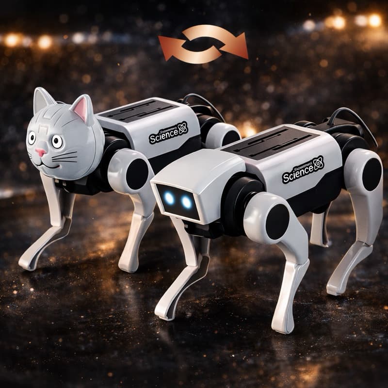 Robô Cachorro com luzes – Brinquedo Interativo com Luz, Som e Movimentos