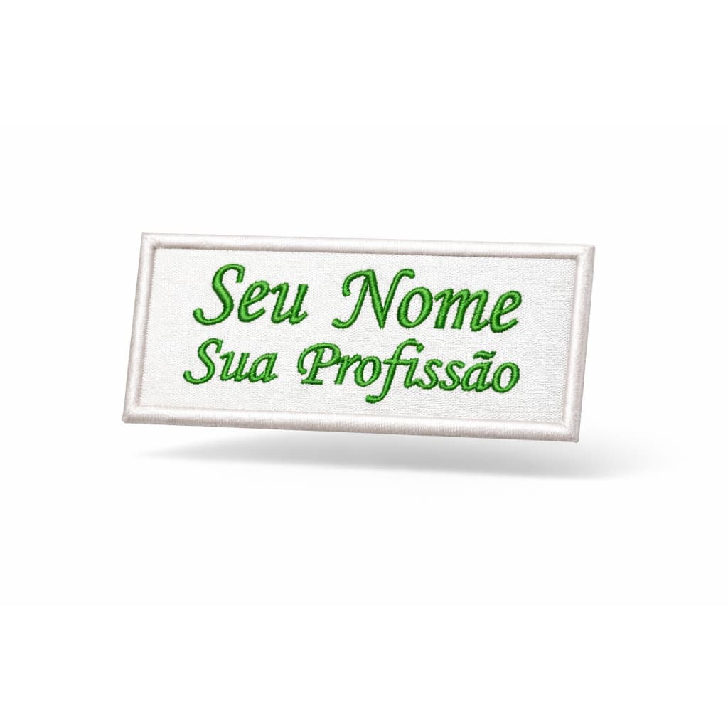 Patch Bordado Termocolante - SEU NOME / Profissão Jalecos, Uniformes, Coletes. Bordados Medicina, Técnico ,Enfermagem