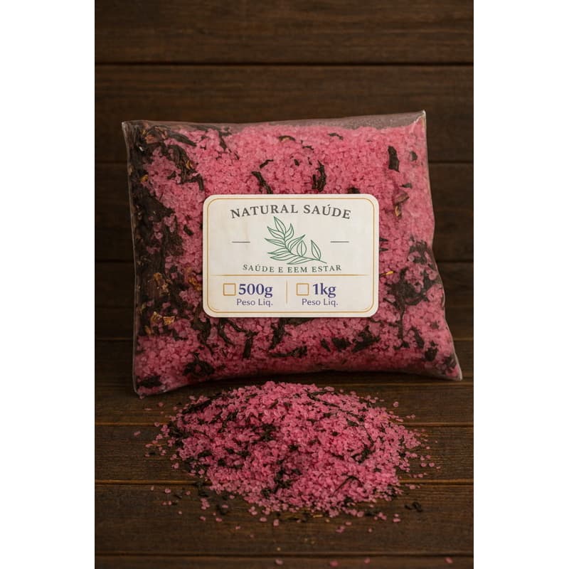 Escalda Pés 1Kg Rosas com Hibisco + Ervas