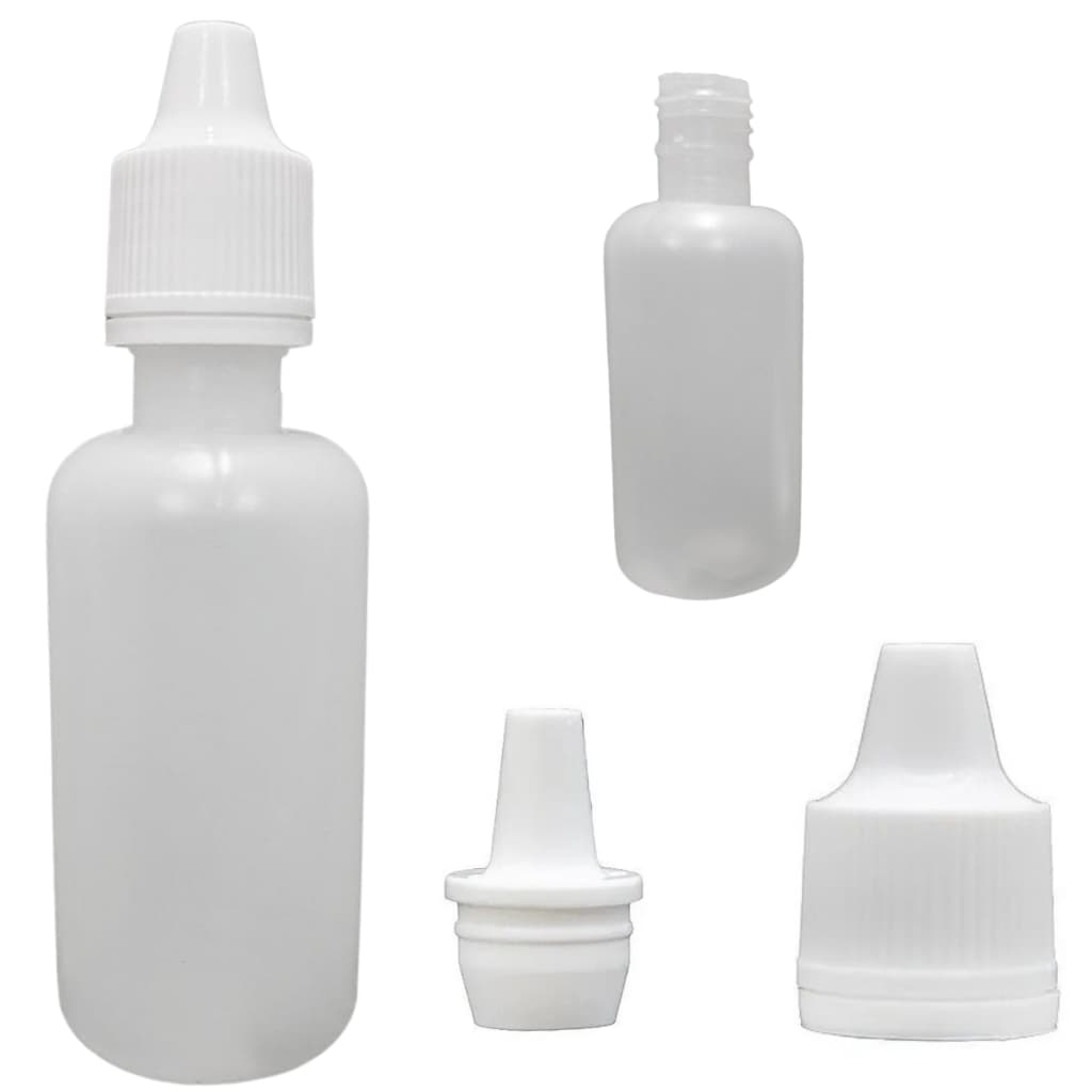 15 Und Frasco Plástico De 30ml - Conta Gotas Tampa Lacre!