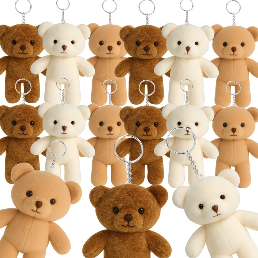 Chaveiro Mini Ursinho Kit 20 Unidades Para Lembrancinha Chá De Bebê