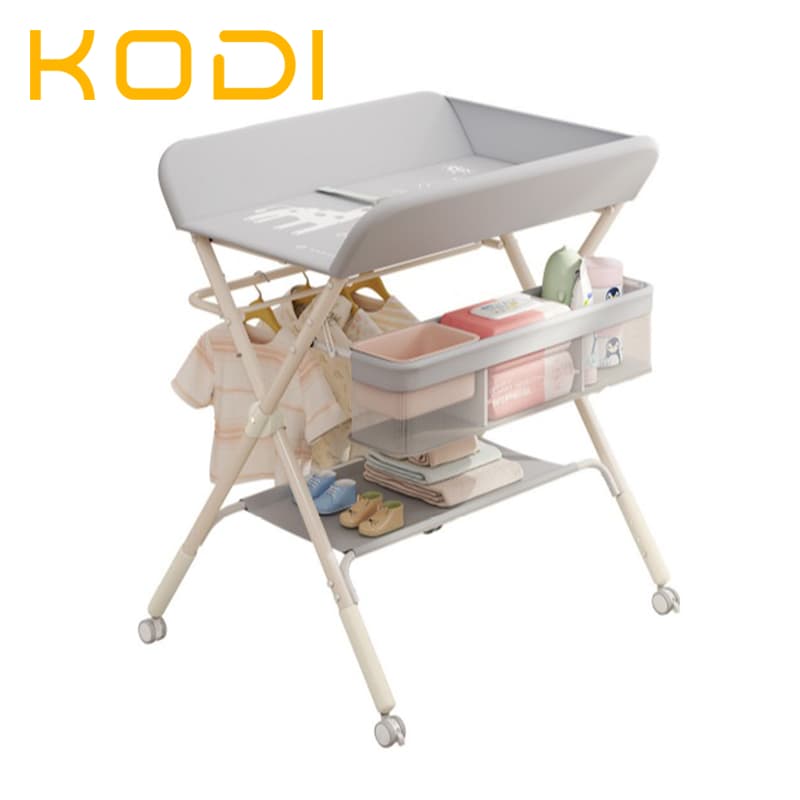Estação de Cuidados Bebê: Trocador, Massagem e Ajuste para Berço - Prático e Dobrável -P17