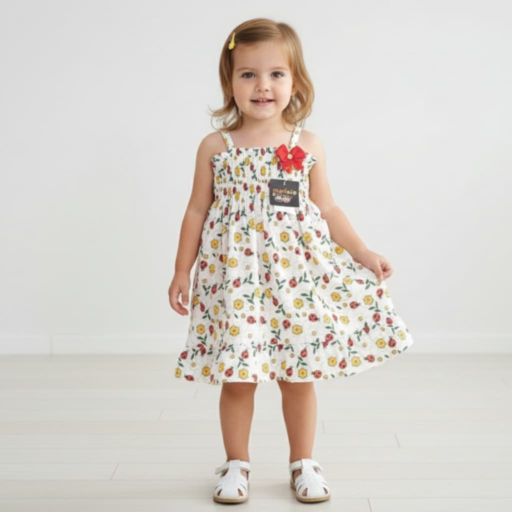 Vestido Estampado Infantil 6 meses a 3 anos Varias Estampas