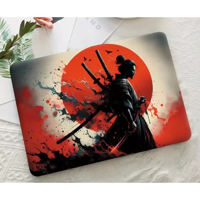 ADESIVO SKIN PARA NOTEBOOK TAMPA EXTERNA PERSONAGEM SAMURAI