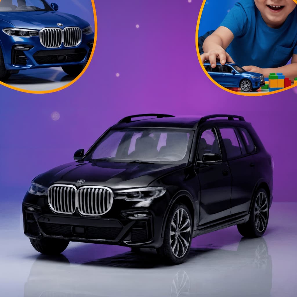 Carrinho Miniatura BMW X5 De Ferro Abre Portas E Porta-Malas Com Fricção Colecionável